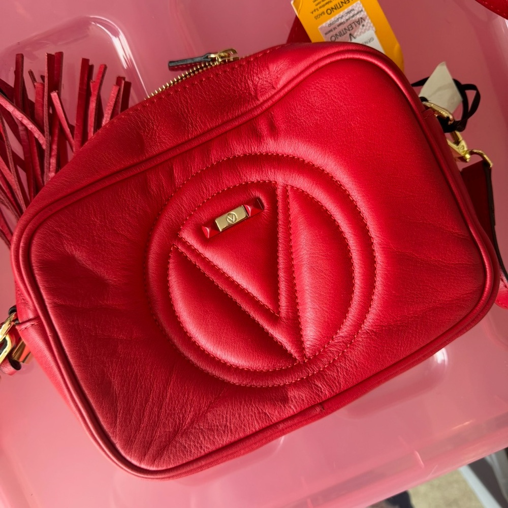 Valentino Vibrant Red Crossbody Bag